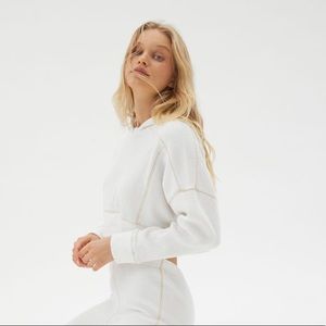 Urban outfitters cropped waffle thermal